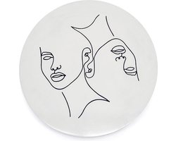 Furnilux Wanddecoratie - Abstract Klein 45 x 45 cm - Clay Kleur