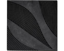 Furnilux Wanddecoratie - Tazi klein zwart - 45 x 45 cm - 1 stuk