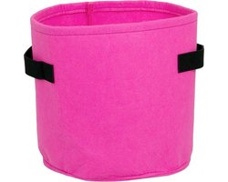 Furniteam Vilten Bloempot - Voor Binnen en Buiten - 11 Liter Inhoud - Kleur: Roze