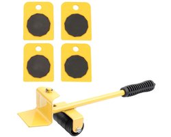 Furniture Lifter Tool - 330 Lbs Furniture Movers Sliders - Geel Lifter - Verhuisset voor Zware Meubels - Koelkast - Kast