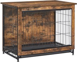 FurnStar - Hondenbench voor woonkamer - 2 deuren - Grote hond - 91 * 55 * 68 cm - Bench Industrieel - L