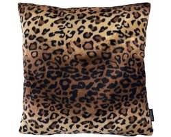 Furry Leopard / Harige Luipaard Kussenhoes | Polyester | 45 x 45 cm