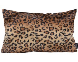 Furry Leopard / Luipaard Kussenhoes | 30 x 50 cm | Polyester