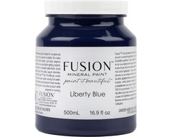 Fusion mineral paint - meubelverf - acrylverf - blauw - liberty blue - 500 ml
