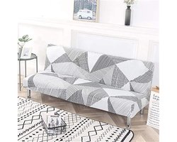 Futon Bankovertrek zonder Armleuningen - Opvouwbare Stretch Print voor 2-3-zits Sofa