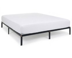 Futonbed TIDUR 180x200 cm van metaal – zwart