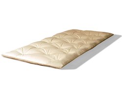Futonmatras 90x200 cm - 100% katoen - Opvouwbaar
