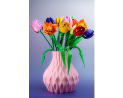 Future Vaas Roze - Met bloemen houder voor Botanical sets - Maerc Design