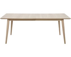 FYN Canes - Eetkamertafel - 200x100 cm - Wit eiken