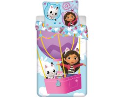 Gabby's Dollhouse Dekbedovertrek luchtballon - 140 x 200 cm - Katoen