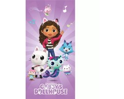 Gabby's Dollhouse strandlaken paars 70 x 140 cm Katoen