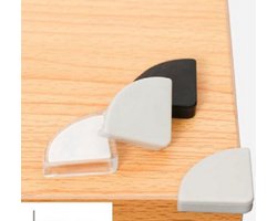 Gadgetpoint - Tafelhoeken - Bescherming Tafel - Veilige Beschermhoeken - Set van 4 - Grijs