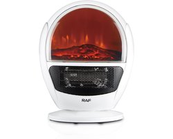 Gadgetzan® Mini Elektrische Kachel met Sfeerhaard Verlichting - Krachtige Bijverwarming met Openhaard Effect - Stijlvol Design - Wit