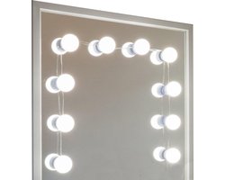 Gadgy Hollywood Spiegel Met Verlichting – Spiegel Met Licht - 10 LED lampen - Dimbaar (SPIEGEL NIET INBEGREPEN)