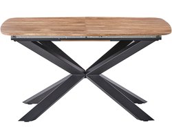 GAIRDNER - Eettafel uitschuifbaar - Bruin - 140/180 x 90 cm - MDF