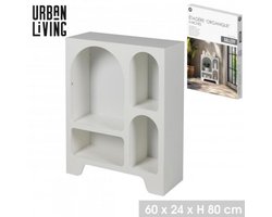 "GALLERY Boekenkast 4 Niches Organisch Design 60x24xH80CM"