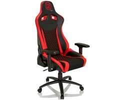 Game bureaustoel GAMEBREAKER SX 04 stof / kunstleder zwart / rood hjh OFFICE