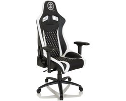 Game bureaustoel GAMEBREAKER SX 04 stof / kunstleder zwart / wit hjh OFFICE