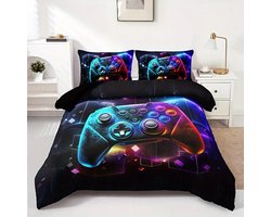 Game Dekbedovertrek | Dekbedovertrek 200x200cm met 2 bijhorende kussenslopen | Controller Dekbedovertrek | Grappig Dekbedovertrek | Tiener Dekbedovertrek | 100% polyester | Exclusief Dekbed