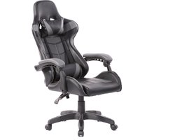 Gamestoel Cyclone tieners - bureaustoel - zwart grijs