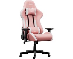Gamestoel – Ergonomische Gaming Stoel – Verstelbare Bureaustoel voor Gaming – HICON Mondo – Roze