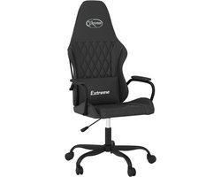 Gamestoel | Kantoorstoel | Bureaustoel | Werkstoel kunstleer zwart