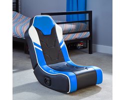 Gamestoel - Shadow - inklapbaar - 2.0 audio - 2 speakers - floor rocker – zwart/blauw (X Rocker)