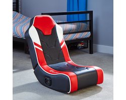 Gamestoel - Shadow - inklapbaar - 2.0 audio - 2 speakers - floor rocker - zwart/rood (X Rocker)