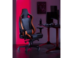 Gaming stoel zwart en oranje