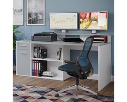 Gamingbureau Gamer | 160 x 115 x 92 cm | Wit