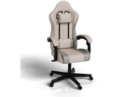 Gamingstoel / Bureaustoel HyperSeat - Beige / Lichtgrijs