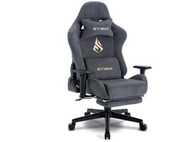 Gamingstoel – Gamestoel – Bureaustoel – Gaming Chair – Game Stoel – Verstelbare Zithoogte – Draaibare Vijfwielige Basis – Ergonomisch Comfort – Duurzame Constructie – Grijs