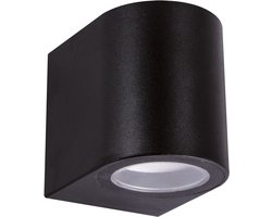 GAMP - Wandlamp voor aan de buitenmuur | Verlichting bij voordeur | Waterdichte buitenlamp | Spot naar beneden stralend | Kunststof | Zwart