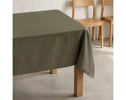 GAMUSI Tafelkleed FONS – Vlekbestendig Tafelkleed – Getextureerd Effen Design – OEKO-TEX® – Groen 140x240 cm