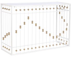 Gang Home ESPRIT Wit Gouden 120 x 40 x 80 cm