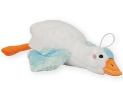 Gans (Wit) Pluche Knuffel 35 cm - Speelgoed Knuffels voor Kinderen Jongens Meisjes - Kawaii Kussen - TikTok Plush Toy - Goose Vogel Eend Duck