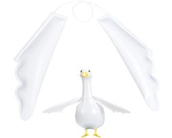 Ganzenkleding Set - Standbeeld Accessoires - Seizoensdecoratie Gazon - Beweegbare Vleugels - 14 x 36 cm - Niet gespecificeerd