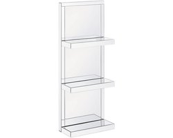 GAONA - Wandkast - Zilver - Glas