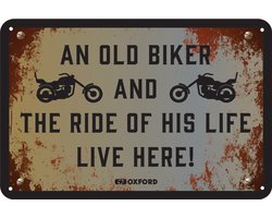 Garageborden - Metalen Wandbord - Biker Wandborden 4 stuks - Cadeau set Feestdagen - Verjaardag - Cadeau Biker