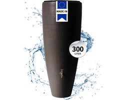 Garantia 2 in 1 Classic Line Regenton Mokka - 300 liter - Inclusief messing tapkraan 3/4" - Uv-bestendig