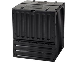 Garantia Eco-King Composter 600 liter zwart - Composter tuin, snelle compostering, afval & recycling, organisch afval, compostbak, tuin, thermocomposter, tuin, compost, organische afvalbak