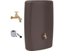 GARANTIA SUNDA complete-set 300 L mocca incl. messing-aftapkraan en regenpijpaansluiting
