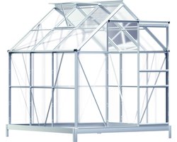 Gardebruk Aluminium Tuinkas 3,6m² - met Dakraam Schuifdeur - 190x190cm