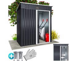 Gardebruk Tuinhuis - 185x165x90cm Schuifdeur – Antraciet