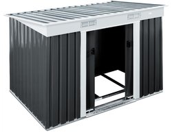 Gardebruk Tuinhuis - Fundering Schuifdeur 2m² 200x125x185 – Antraciet