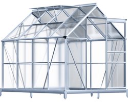 Gardebruk Tuinkas – Aluminium 4.8m² incl Dakraam 250x190cm – Met Fundament