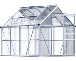 Gardebruk Tuinkas – Aluminium 4.8m² incl dakraam 250x190cm – Zonder Fundament