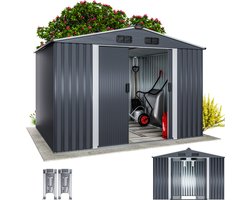 Gardebruk XXL Tuinhuis - 260x205 cm 5m² met fundering - Metaal