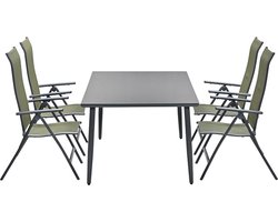 Garden Impressions 5-delige tuinset - 4 Limone stoelen met tafel Perth