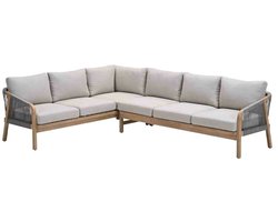 Garden Impressions Alora lounge dining set 2-delig links - grey sand